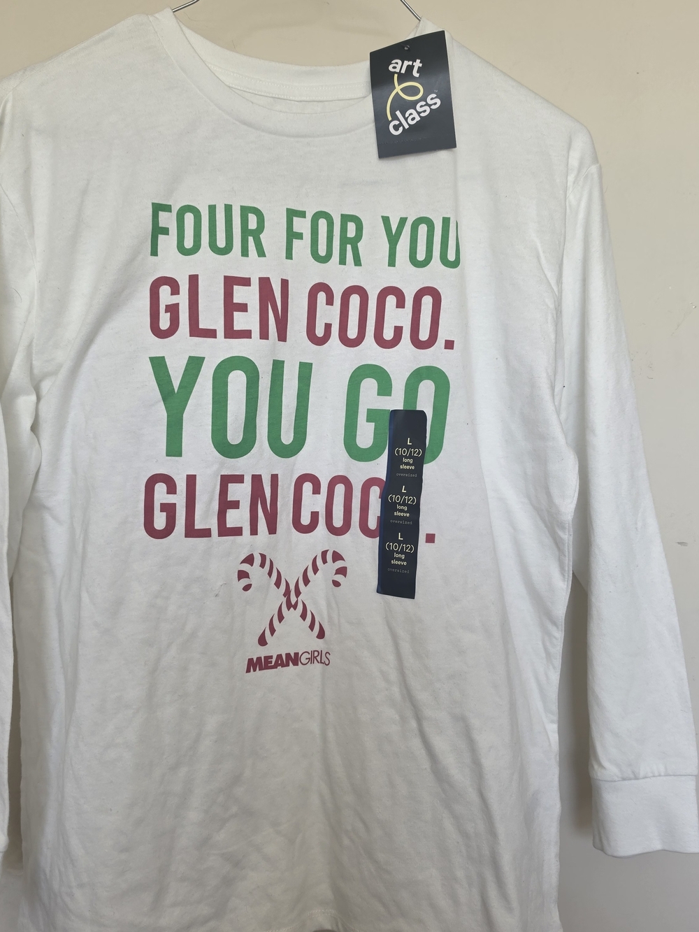 Mean Girls Long Sleeve Tee White Size Large NWT